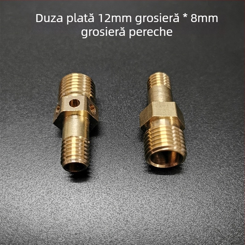 Set de duze din alamă pentru aragaz – componente pentru modificarea sursei de gaz, regulator de aer și duză de pulverizare