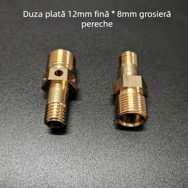 Set de duze din alamă pentru aragaz – componente pentru modificarea sursei de gaz, regulator de aer și duză de pulverizare