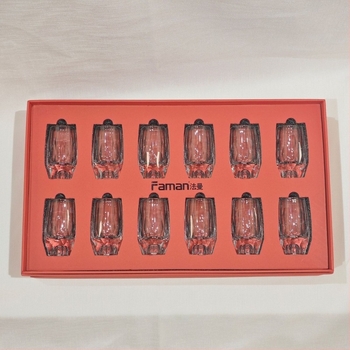 Cupe de lichior din cristal, stil chinezesc, lucrate manual, 50 ml, set elegant de lux, cadou pentru Festivalul Primăverii