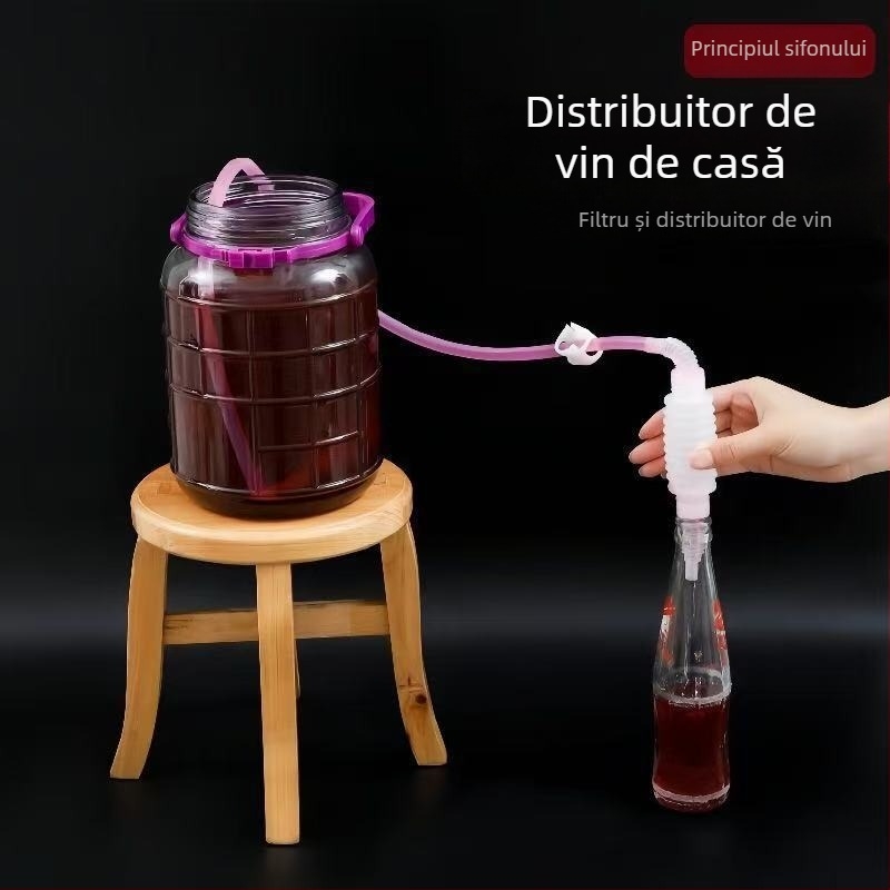 Instrument casnic sifon pentru extracția vinului cu filtru