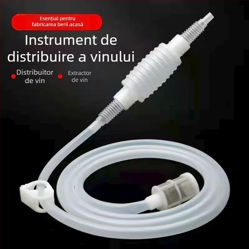 Instrument casnic sifon pentru extracția vinului cu filtru