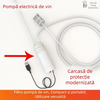 Dispenser electric de vin, auto-aspirat, complet automat, filtru de vin pentru uz casnic