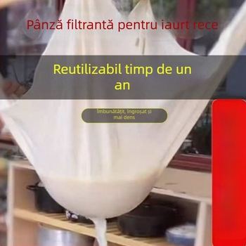 Fâșie de tifon filtrant pentru iaurt, filtrare la rece, dimensiune mare, pentru iaurt grec și lapte de soia