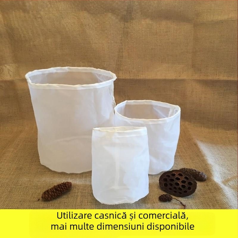 Sac filtrant multifuncțional pentru pulbere de cartofi dulci, lapte de soia măcinat cu piatră, reziduuri de tofu, filtru de tofu și filtru de vin