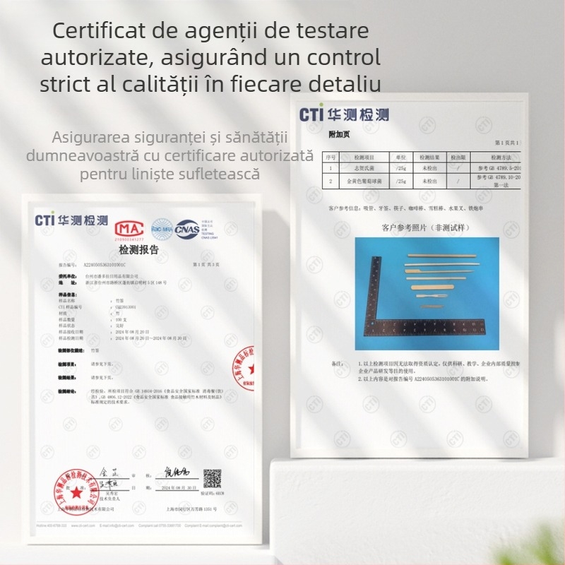 Bețișoare de înghețată din bambus, de unică folosință – pentru proiecte DIY pentru copii, instrumente de lucru manual, 113 mm lungime, 3 mm grosime