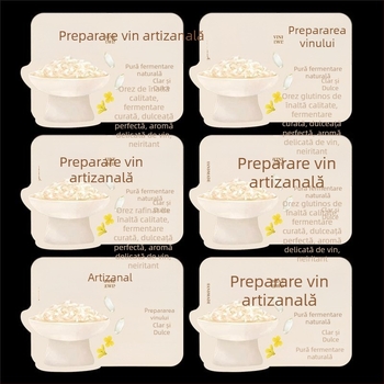Etichete autoadezive pentru vin de orez fermentat cu osmanthus, 85×60 mm, 50 bucăți