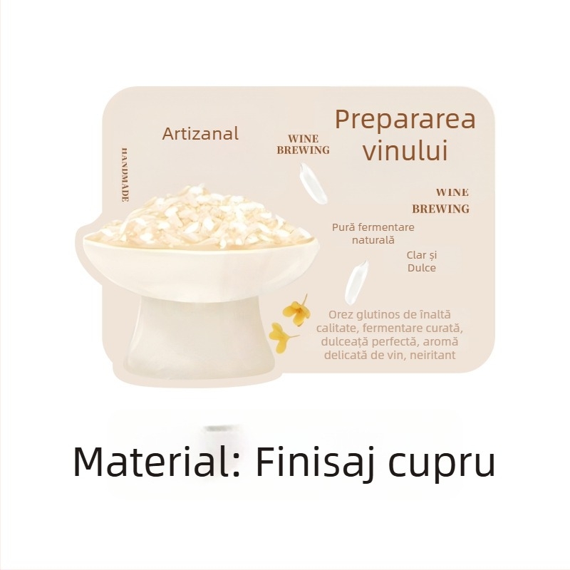 Etichete autoadezive pentru vin de orez fermentat cu osmanthus, 85×60 mm, 50 bucăți