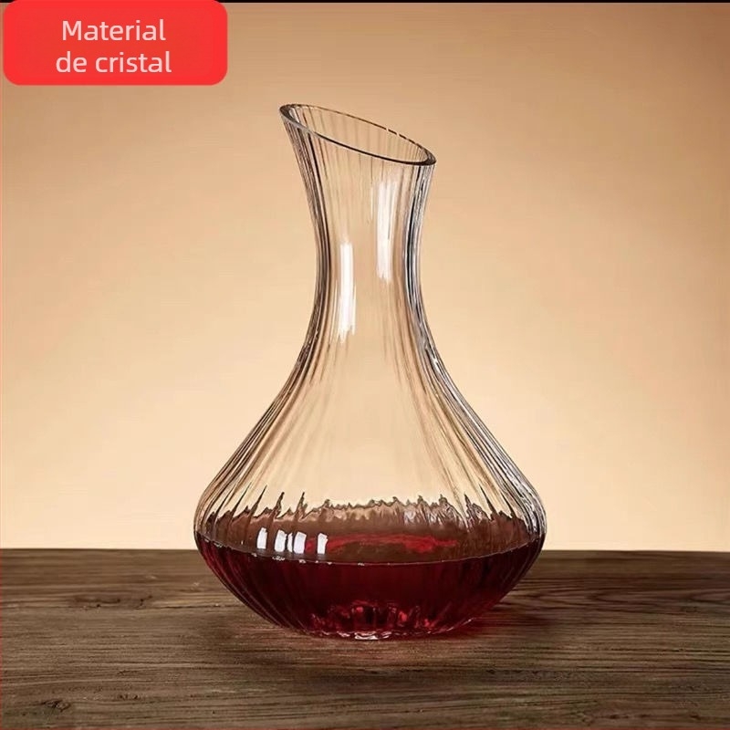 Decantor de vin roșu cu dungi groase, set personalizat în stil japonez pentru uz casnic, fără plumb.