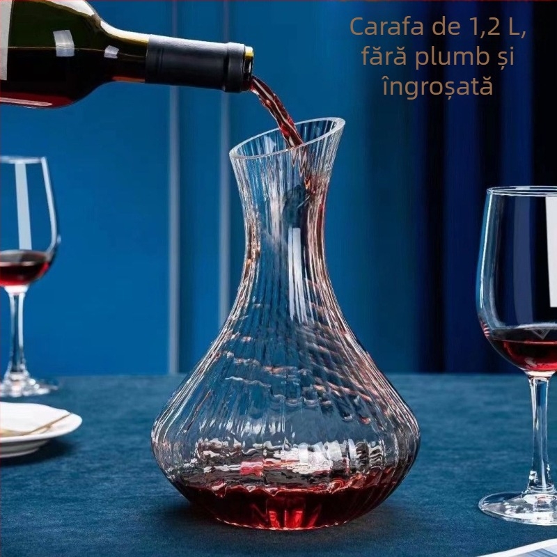 Decantor de vin roșu cu dungi groase, set personalizat în stil japonez pentru uz casnic, fără plumb.