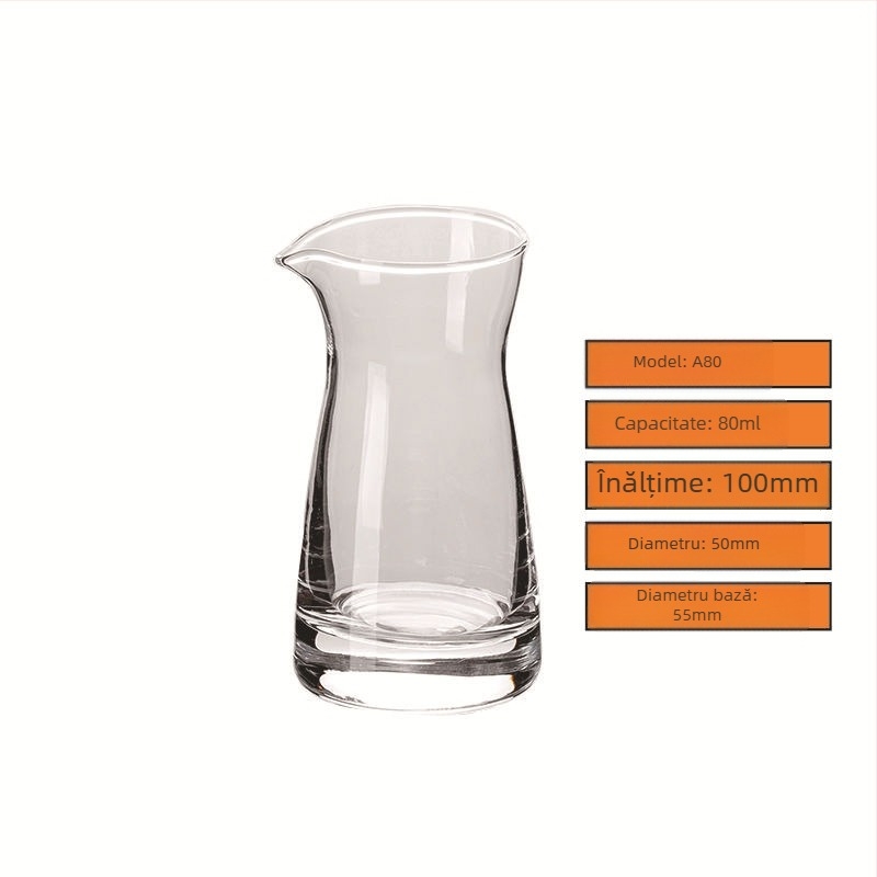Set de pahare din sticlă pentru lichior și pahare mici de vin cu dozator, utilizare comercială