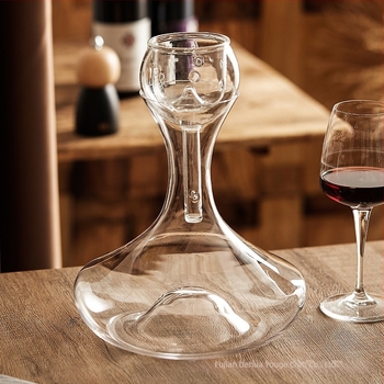 Decantor pentru vin roșu, aerare rapidă, utilizare casnică, design creativ, cristal de sticlă