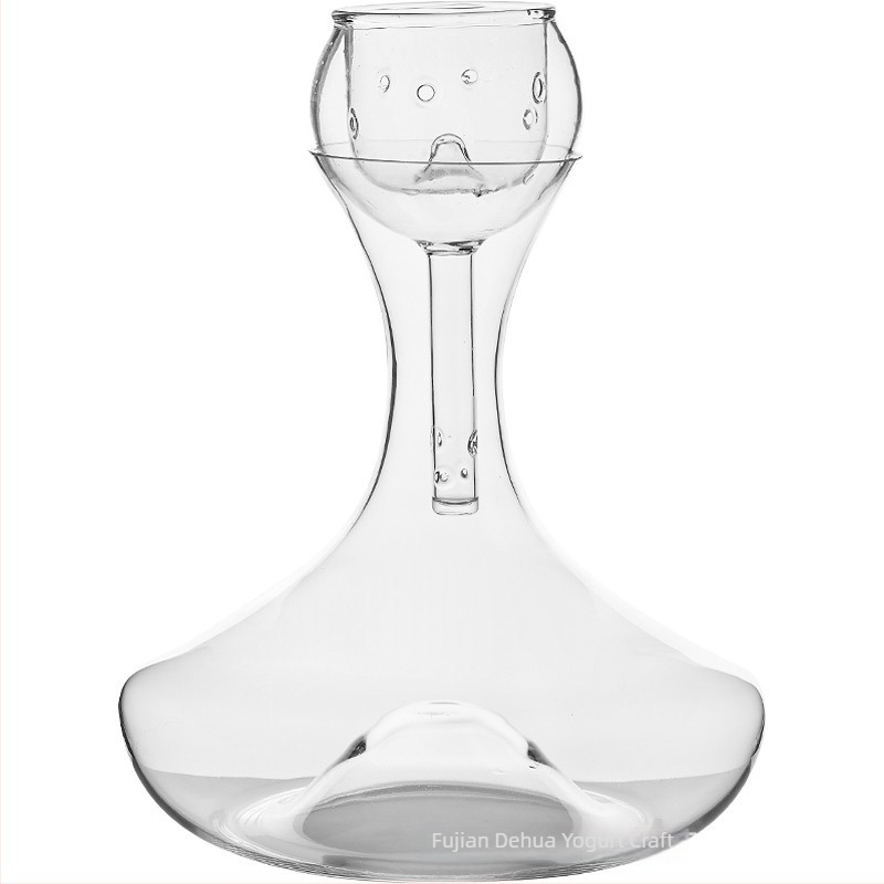 Decantor pentru vin roșu, aerare rapidă, utilizare casnică, design creativ, cristal de sticlă