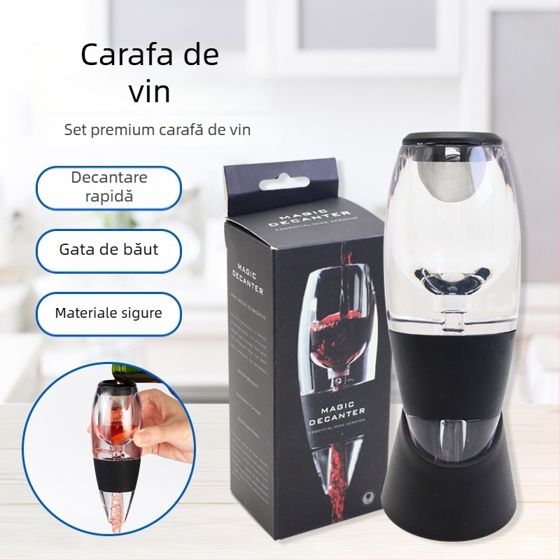 Decantor de vin cu aerare rapidă, pentru vin roșu, ambalare individuală