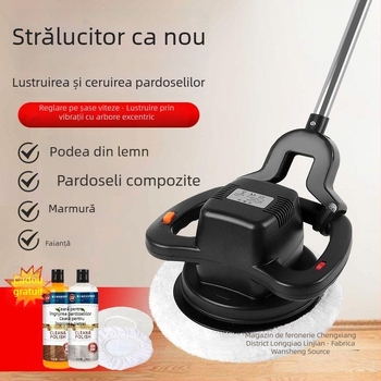 Mașină de lustruit plăci pentru podea, fără fir, compactă, pentru podele din lemn și ceramică