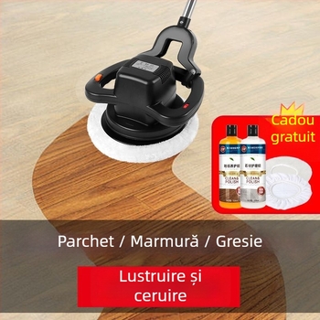 Mașină de lustruit plăci pentru podea, fără fir, compactă, pentru podele din lemn și ceramică