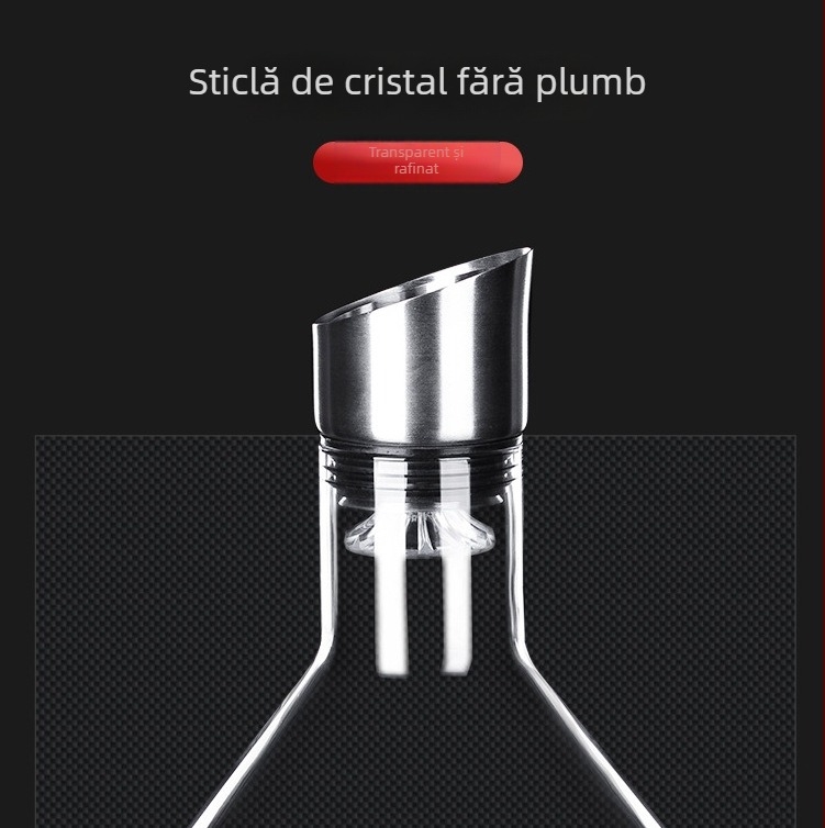 Capac de decantator din oțel inoxidabil 304, stil cascadă, filtru de vin, accesoriu pentru decantare casnică
