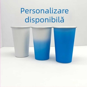 Cană din aluminiu care își schimbă culoarea la rece, culoare solidă, design creativ, mai multe modele