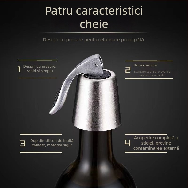 Dop de vin din oțel inoxidabil cu etanșare prin expansiune