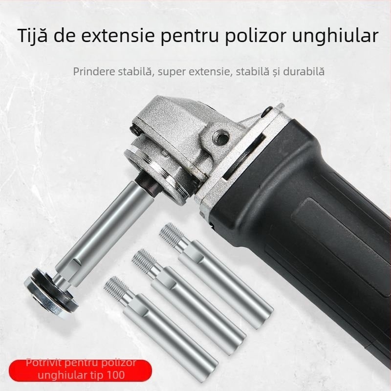 Braț de extindere pentru polizor unghiular cu conector pentru mașină de șlefuit prin apă și lustruire, tip 100, placă de presiune din fier pentru modificare