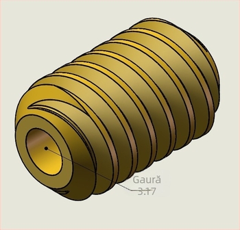 Motor melcat cu reductor 5840-31ZY, modul 0.5M, motor 555