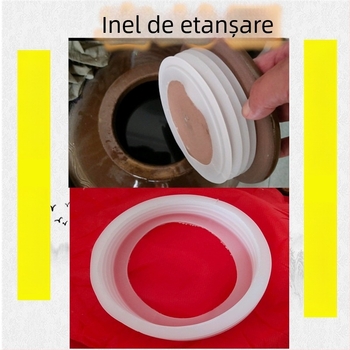 Inel de etanșare din sticlă pentru capac de borcan de vin, garnitură din silicon alimentar