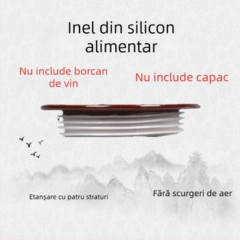 Inel de etanșare din sticlă pentru capac de borcan de vin, garnitură din silicon alimentar