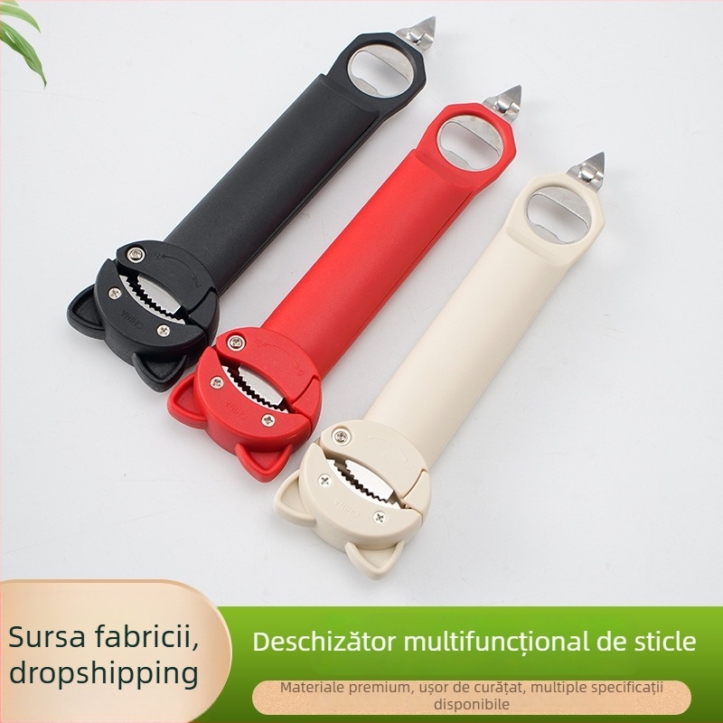 Deschizător de sticle retractabil, multifuncțional, cu design elegant, deschizător de bere și îndepărtare a dopurilor