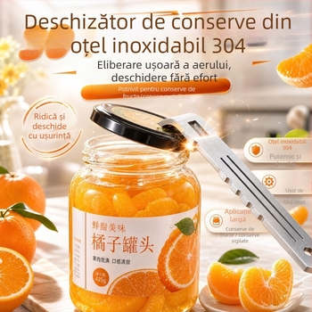 AMOER deschizător automat multifuncțional pentru conserve și sticle, compact din ABS, portabil, potrivit pentru băuturi, fructe și carne
