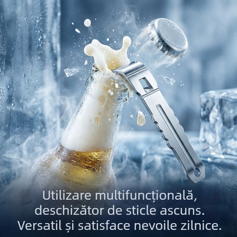 AMOER deschizător automat multifuncțional pentru conserve și sticle, compact din ABS, portabil, potrivit pentru băuturi, fructe și carne