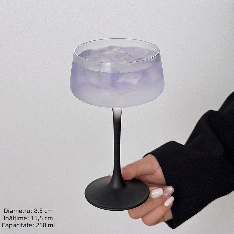Gobelet Kimura în stil japonez cu turn de cristal – pentru cocktailuri, pahar de martini și pahar de vin cu fructe