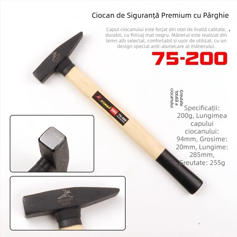 Set de ciocane pentru montaj: cioc cu cioc de rață, pentru tablă, cioc plat, cioc electrician, mini cioc, cioc de mână
