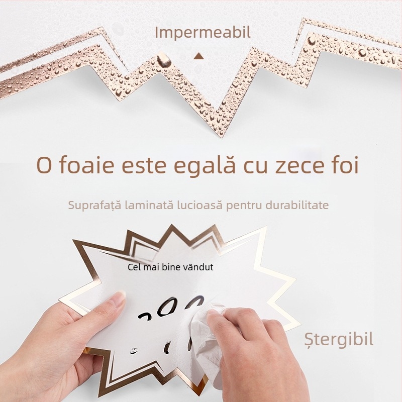 Etichetă de preț mare, ștergibilă, pe hârtie POP de publicitate pentru supermarket
