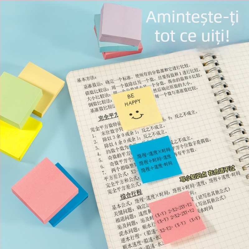 Set cu 11 benzi mini colorate de notițe adezive și etichete index, benzi colorate pentru studiu, 1100 bucăți