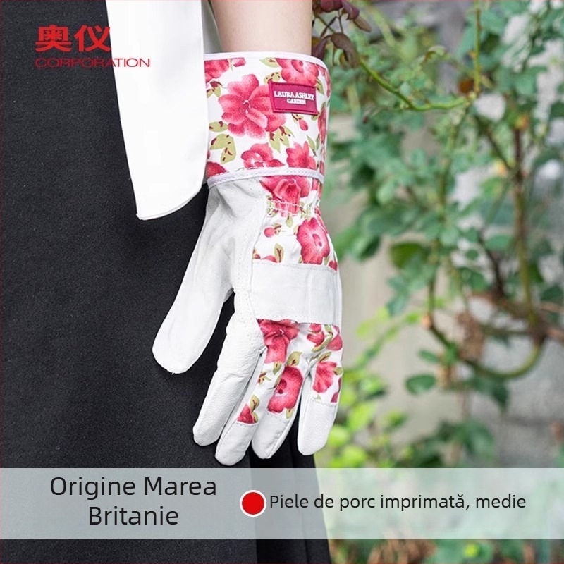 Mănuși de grădină pentru femei, pentru trandafiri și cactuți, decojire de castane și cules de fructe, impermeabile, rezistente la perforare și tăiere, pentru exterior