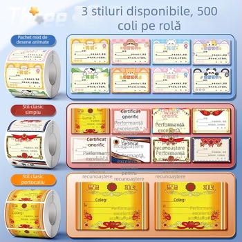 Kaba Bear Autocolant Mini de Recompensă pentru Copii – Sticker Amuzant de Laudă pentru Elevii din Școala Primară