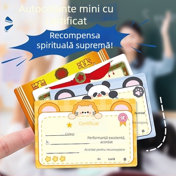 Kaba Bear Autocolant Mini de Recompensă pentru Copii – Sticker Amuzant de Laudă pentru Elevii din Școala Primară