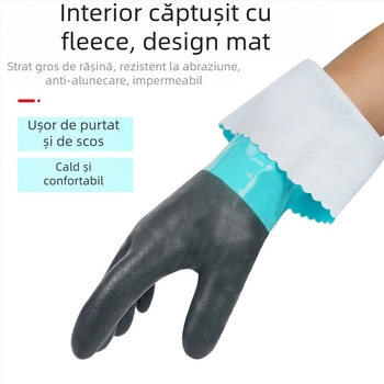 Mănuși impermeabile și rezistente la ulei, durabile, industriale, rezistente la acide și baze, antiderapante, protecție pentru muncitorii din pescuit