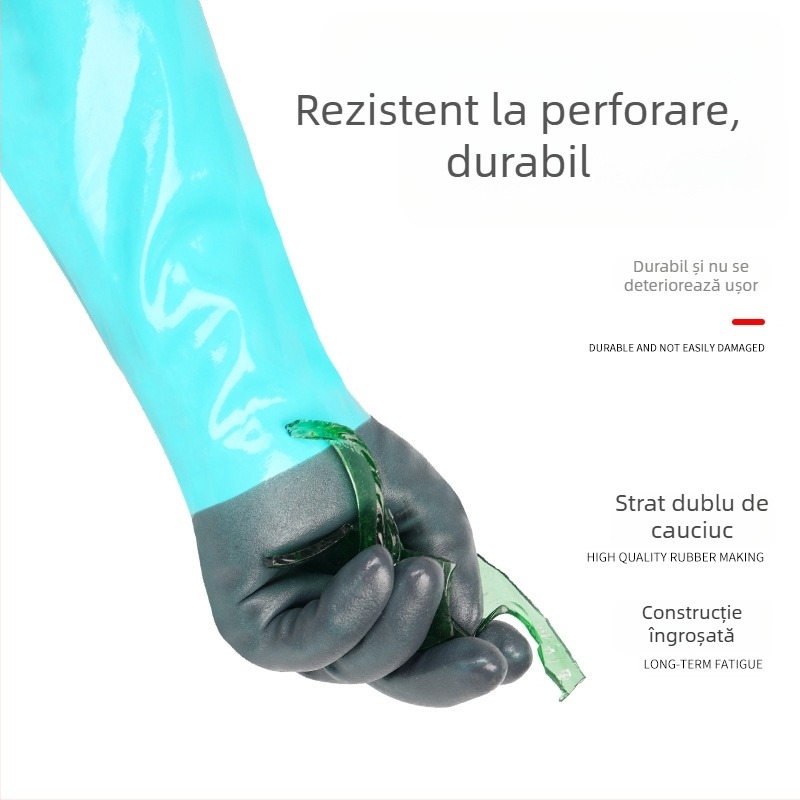 Mănuși impermeabile și rezistente la ulei, durabile, industriale, rezistente la acide și baze, antiderapante, protecție pentru muncitorii din pescuit