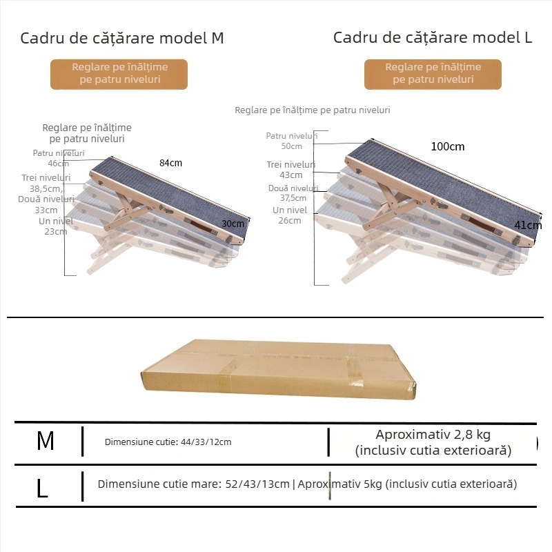 Scări din lemn pentru animale pentru câini mici, utilizare în casă, trepte, rampă, scară și cadru auxiliar din lemn