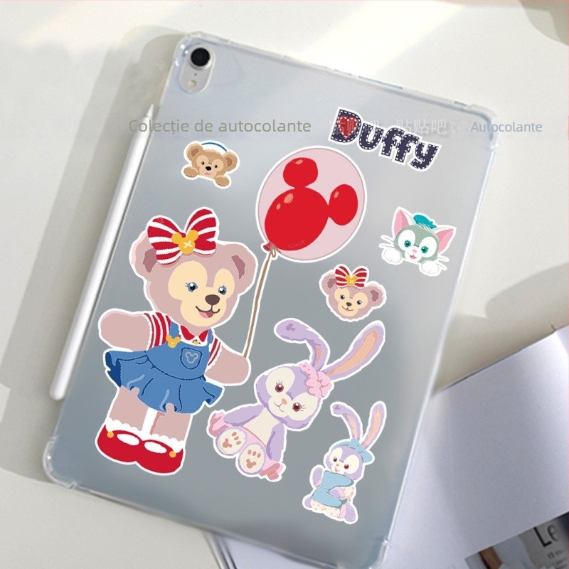 Stickere pentru vehicule electrice cu design drăguț Duffy Bear StellaLou – pentru motociclete, laptopuri și bagaje