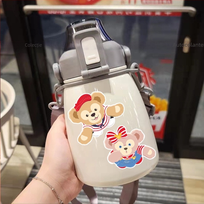 Stickere pentru vehicule electrice cu design drăguț Duffy Bear StellaLou – pentru motociclete, laptopuri și bagaje