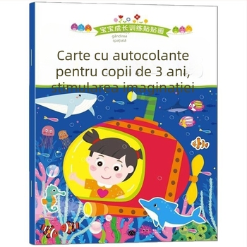 Carte cu autocolante pentru copii de 3 ani: concentrare și învățare timpurie