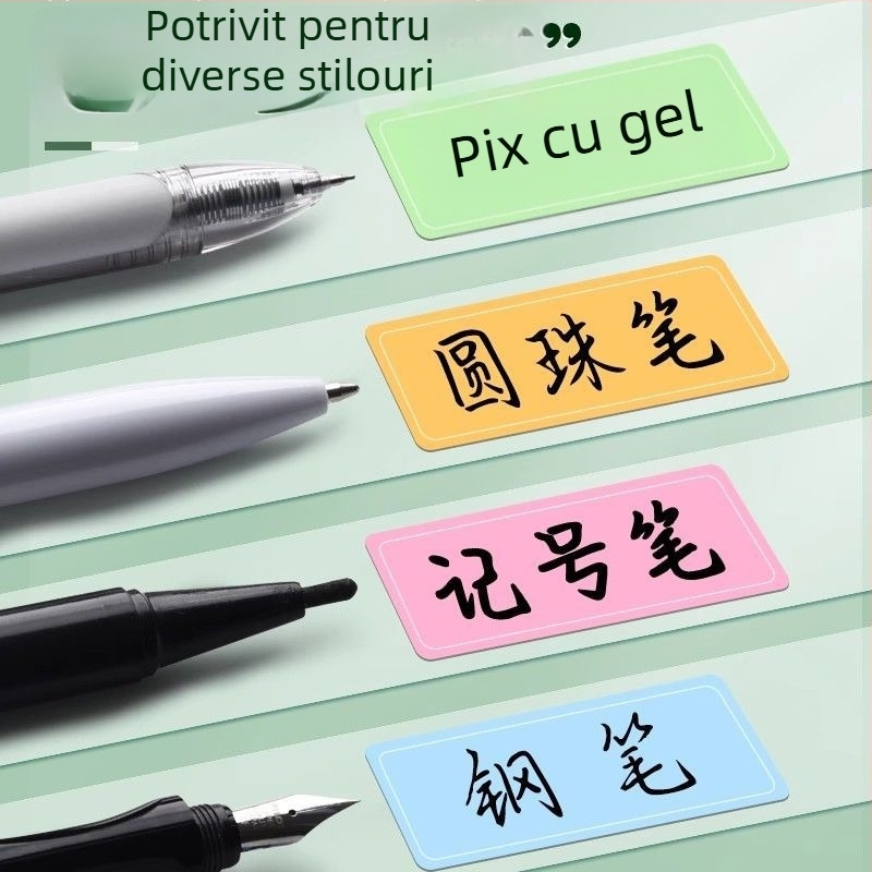 Etichete color rezistente la apă, scrise, autocolante, etichete cu nume