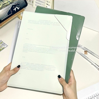 Mapă L cu gradient pentru elevi, capacitate mare, impermeabilă, pentru dosare, foi de examen și depozitare documente de birou