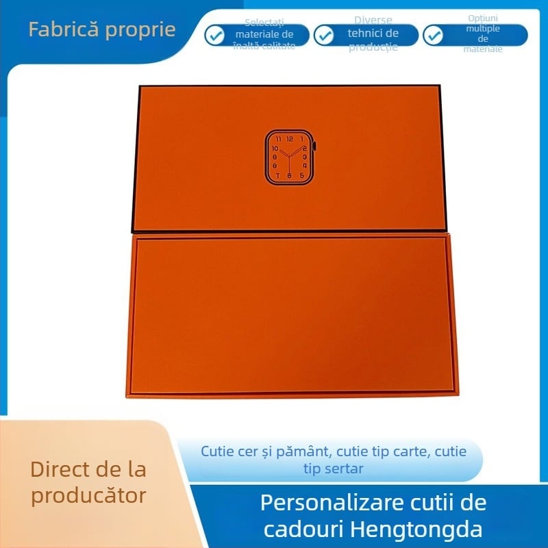 Cutie de ambalaj pentru ceas inteligent sport S11 Ultra, cu capac și cutie cadou