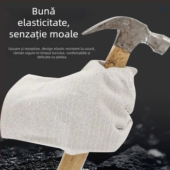 Mănuși din pânză pentru sudură, protecție, anti-derapare, rezistente la uzură, cu strat dublu