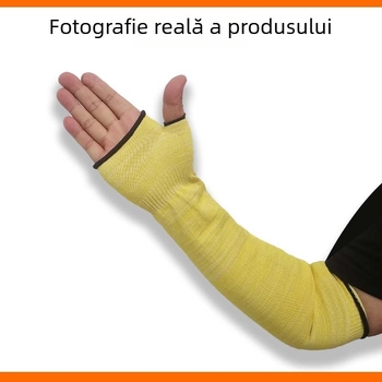 Manșon lung pentru sudură, din aramidă, rezistent la foc, protecție anti-tăiere și anti-arsuri.