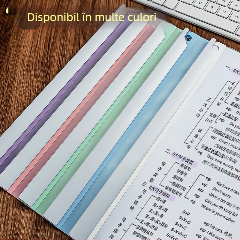 Dosar cu levier rotativ pentru hârtie A4, clipsuri de documente din plastic, organizator de foi