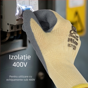 Create Credit 277 Mănuși izolante pentru tensiune redusă, rezistente la uzură, antiderapante pentru întreținere electrică