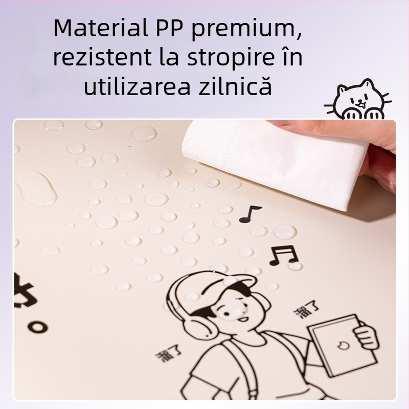 Deli dosar A3 pentru foi de test cu 40 pagini inserabile, organizator de fișiere pentru elevi